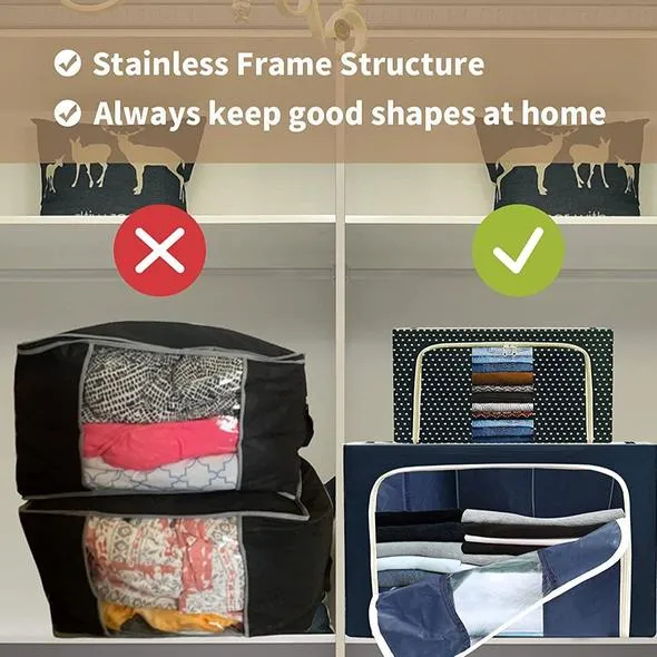 🎁 New Year Hot Sale - Oxford Cloth Steel Frame Storage Box ( Special Offer - 30% Off    Buy 4 Free Shipping )