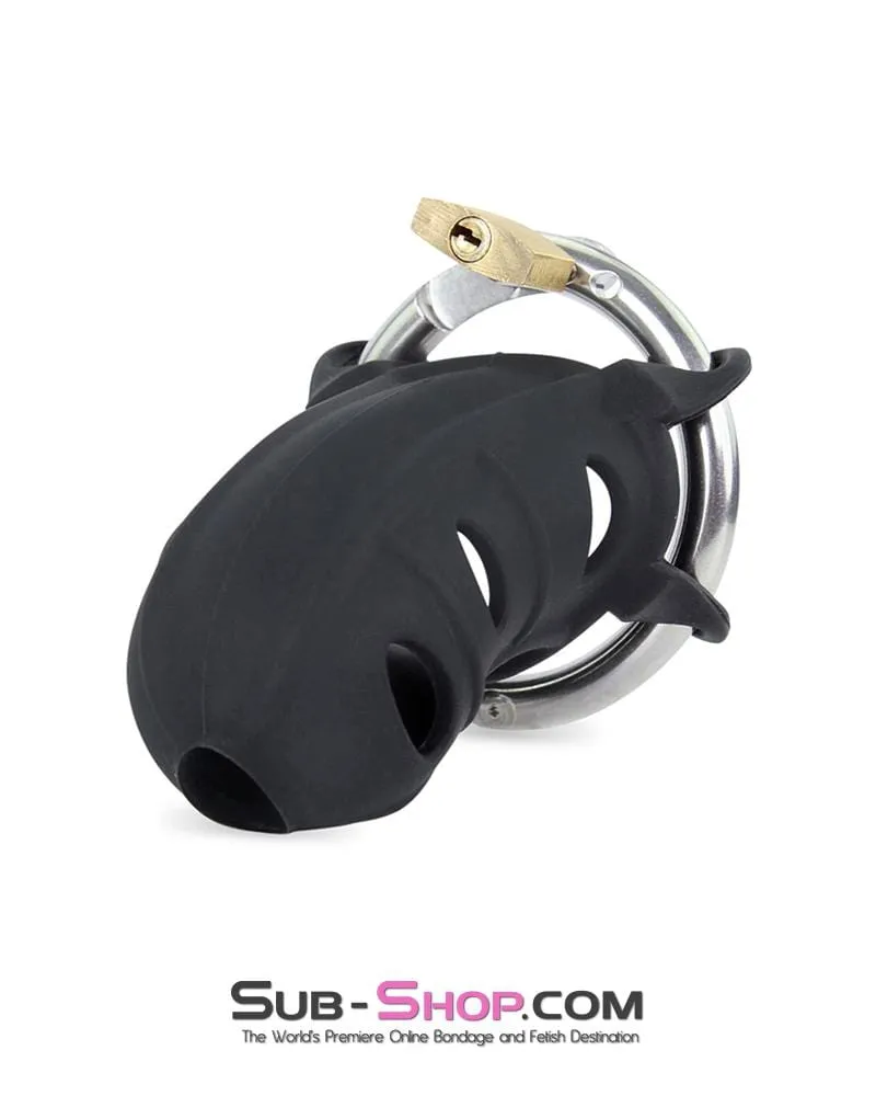 0173P-SIS      Sissy Hardcore Silicone Cock Blocker