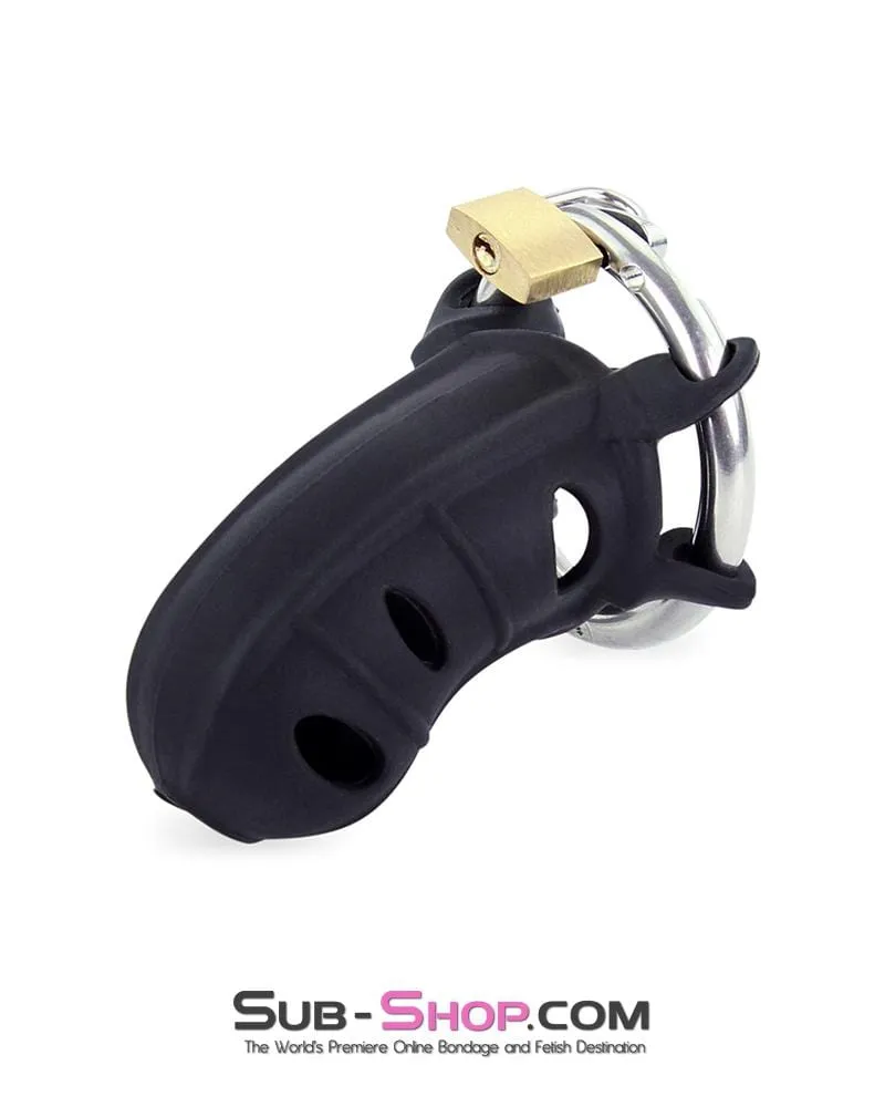 0173P-SIS      Sissy Hardcore Silicone Cock Blocker