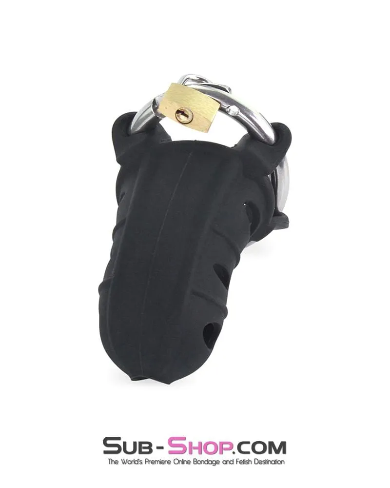 0173P-SIS      Sissy Hardcore Silicone Cock Blocker