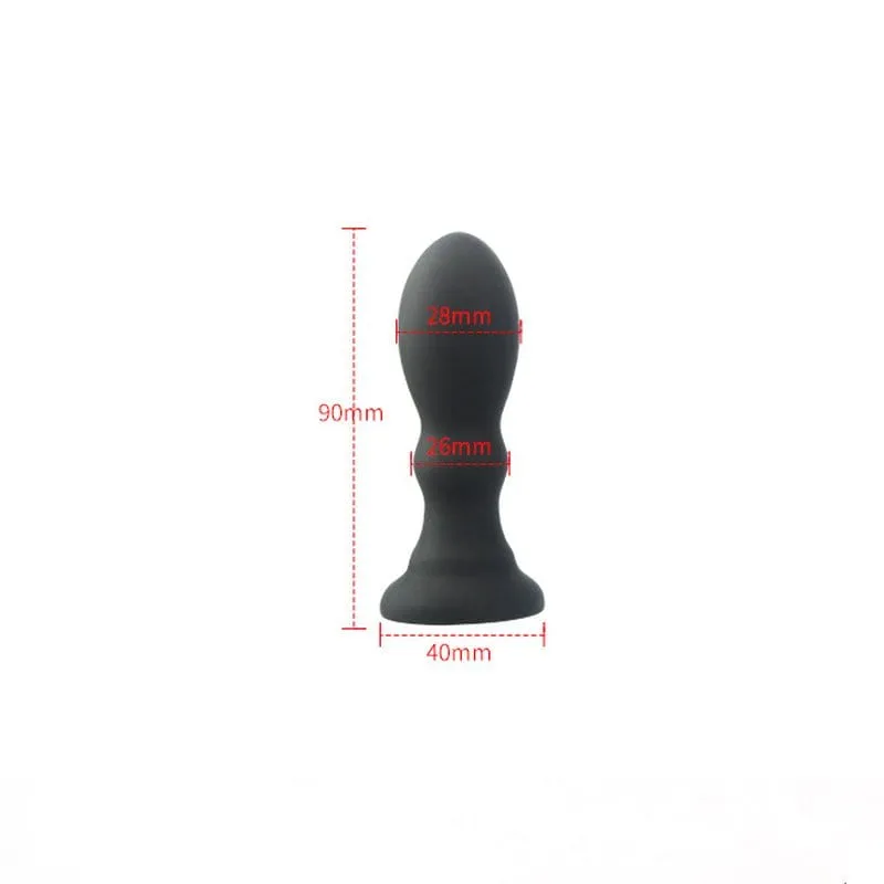 0306M  5 Function Vibrating Inflatable Anal Plug Dildo