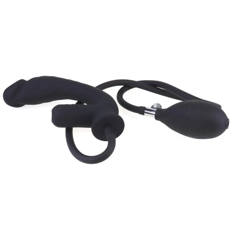 0312M  10 Function Inflatable Rechargeable Waterproof G-Spot / P-Spot Vibrator