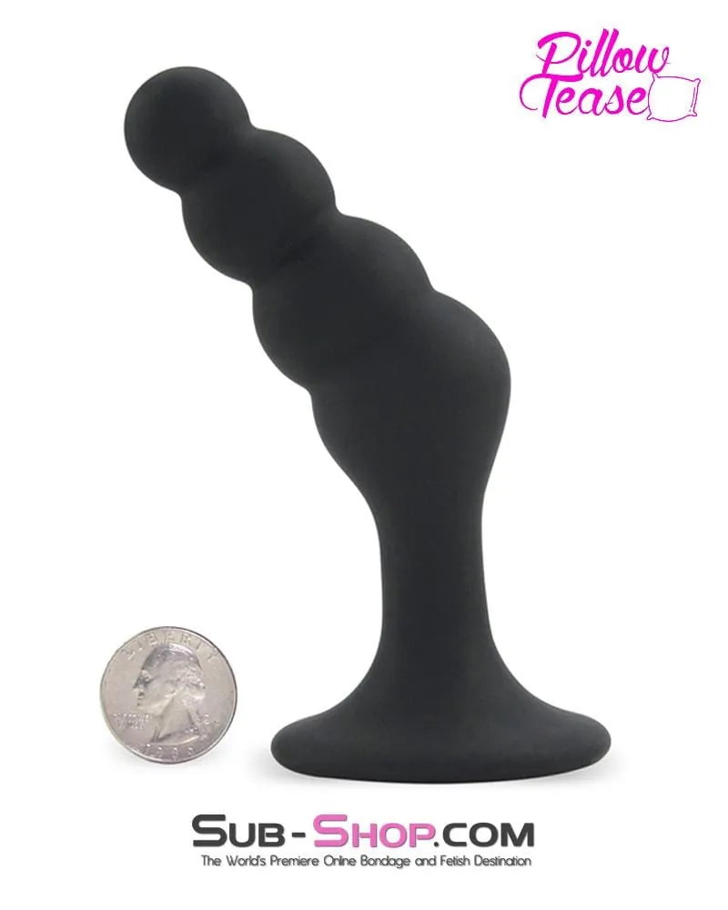 0463M      Beaded Silicone P-Spot Plug, Large