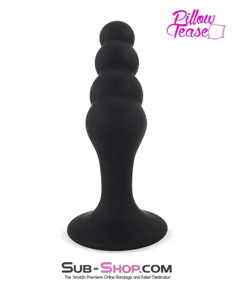0463M      Beaded Silicone P-Spot Plug, Large