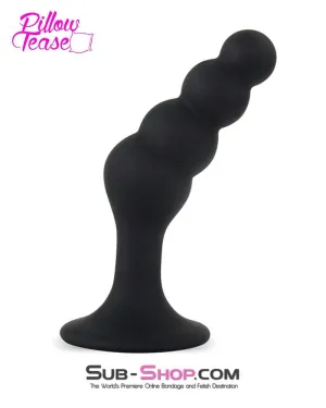 0463M      Beaded Silicone P-Spot Plug, Large