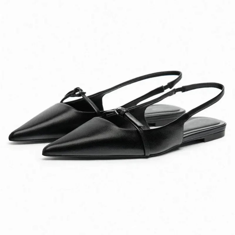 2025 Women's Embroidered Mesh Pumps – Bead String Slingback Shoes with Stiletto Heel | Sexy Pointed-Toe Fashion Sandals in Black