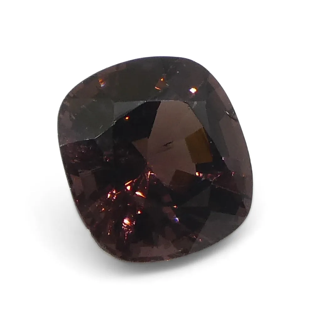 3.05ct Rectangular Cushion Brown Spinel from Burma