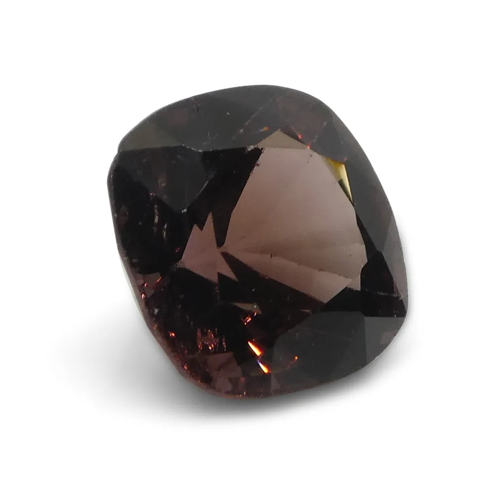3.05ct Rectangular Cushion Brown Spinel from Burma