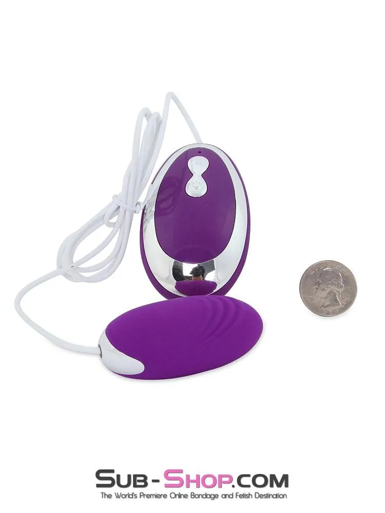 6981M      20 Function Waterproof Purple Silicone Vibrating Bullet - LAST CHANCE - Final Closeout!