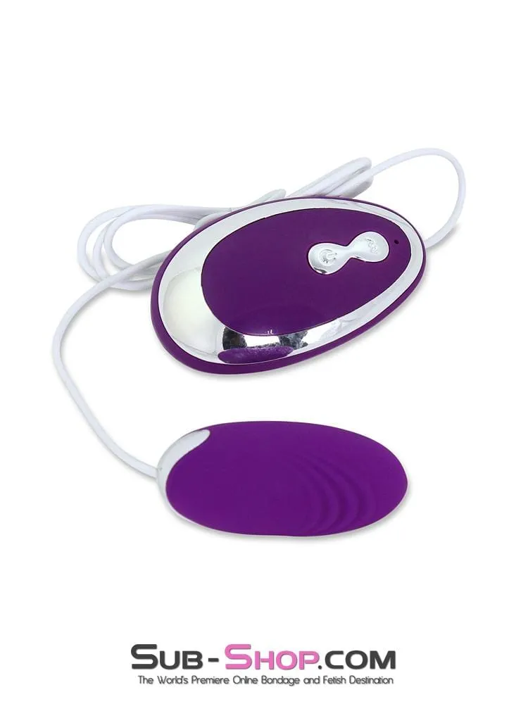 6981M      20 Function Waterproof Purple Silicone Vibrating Bullet - LAST CHANCE - Final Closeout!