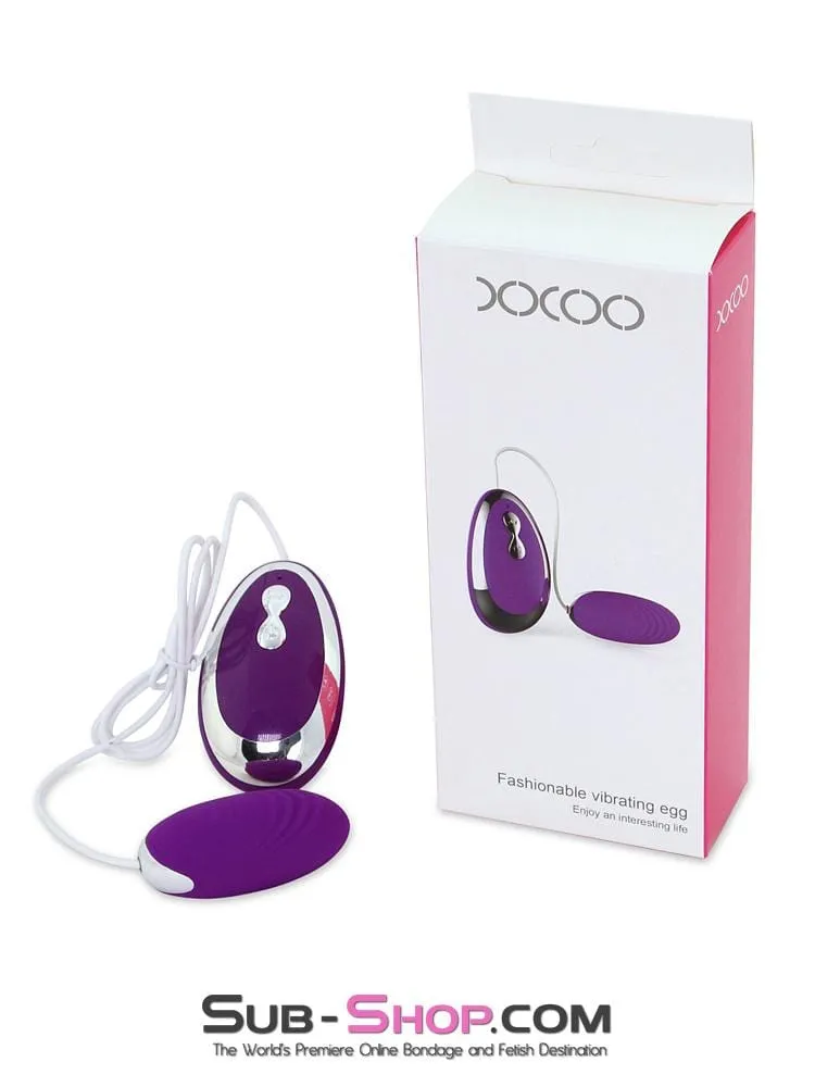 6981M      20 Function Waterproof Purple Silicone Vibrating Bullet - LAST CHANCE - Final Closeout!