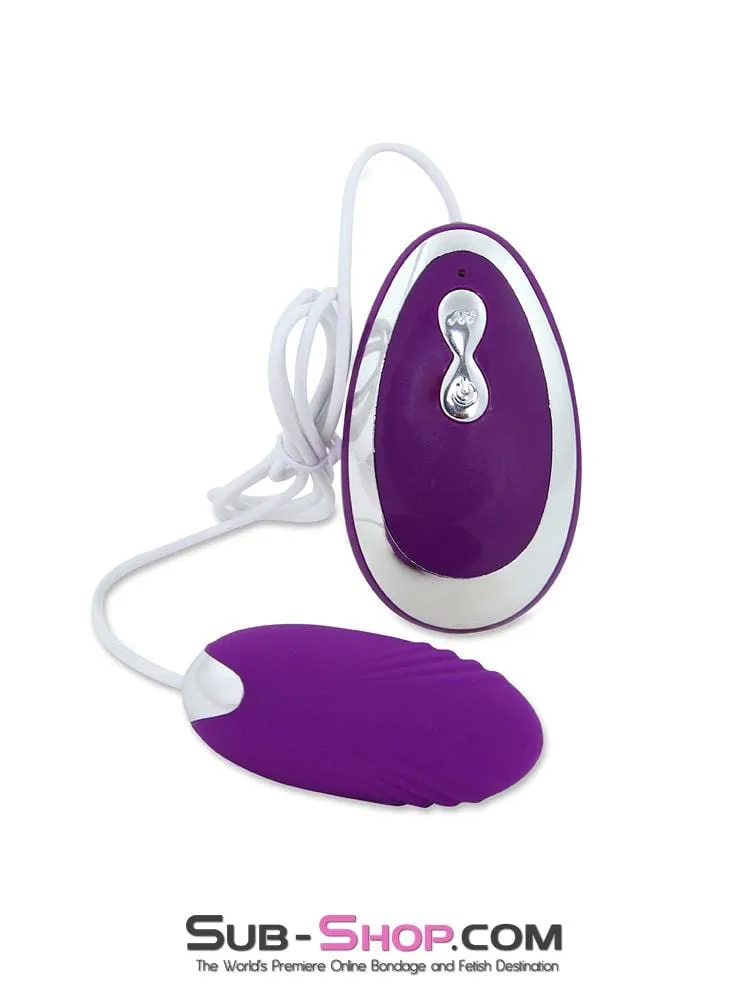 6981M      20 Function Waterproof Purple Silicone Vibrating Bullet - LAST CHANCE - Final Closeout!