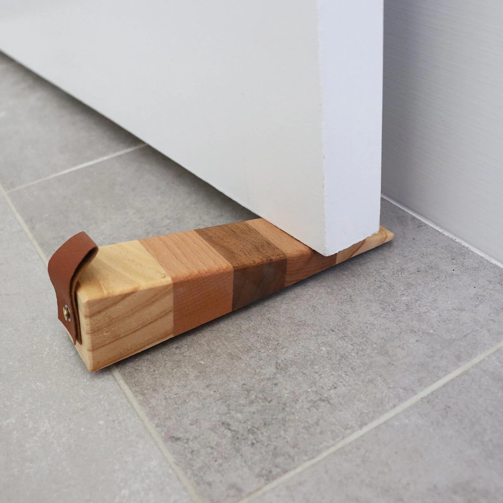 Adoored Multi Laminate With Strap Timber Door Wedge