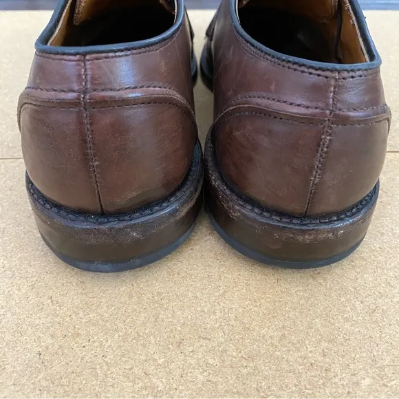 Allen Edmonds Made In USA Hancock Men's Brown Leather Dress Shoe Sz 9 split toe