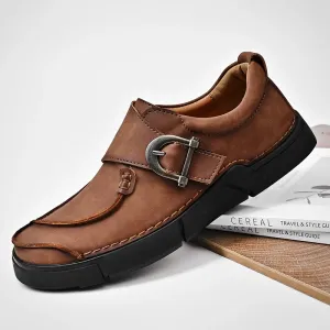 Armanio Genuine Leather Slip-On Shoe