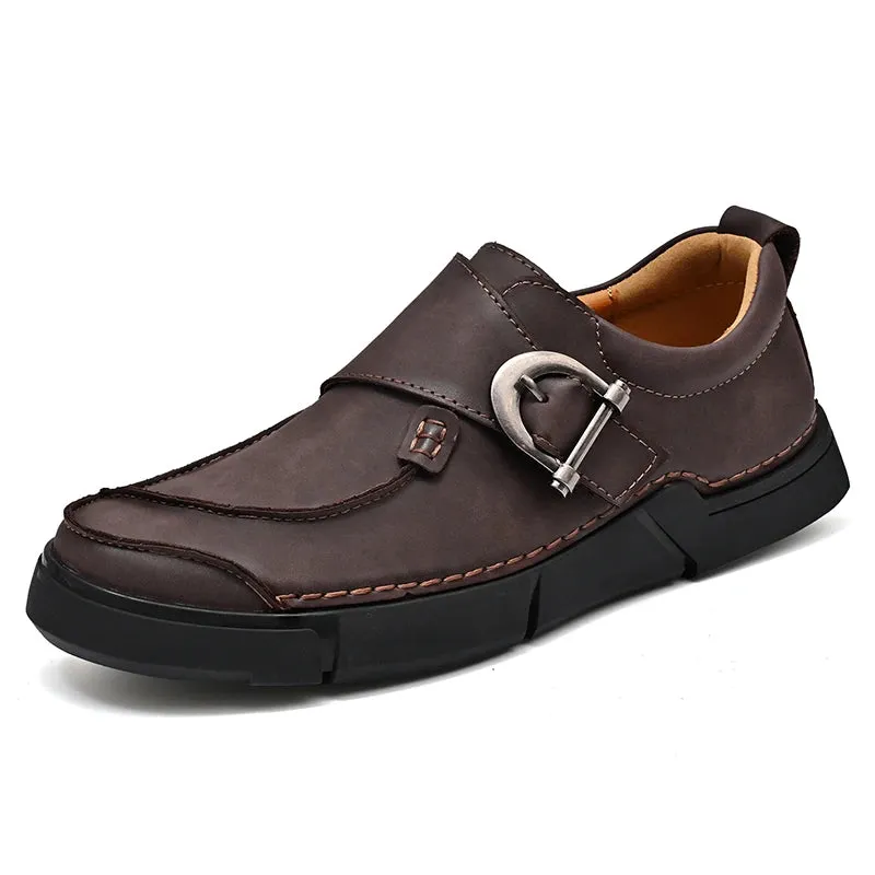 Armanio Genuine Leather Slip-On Shoe