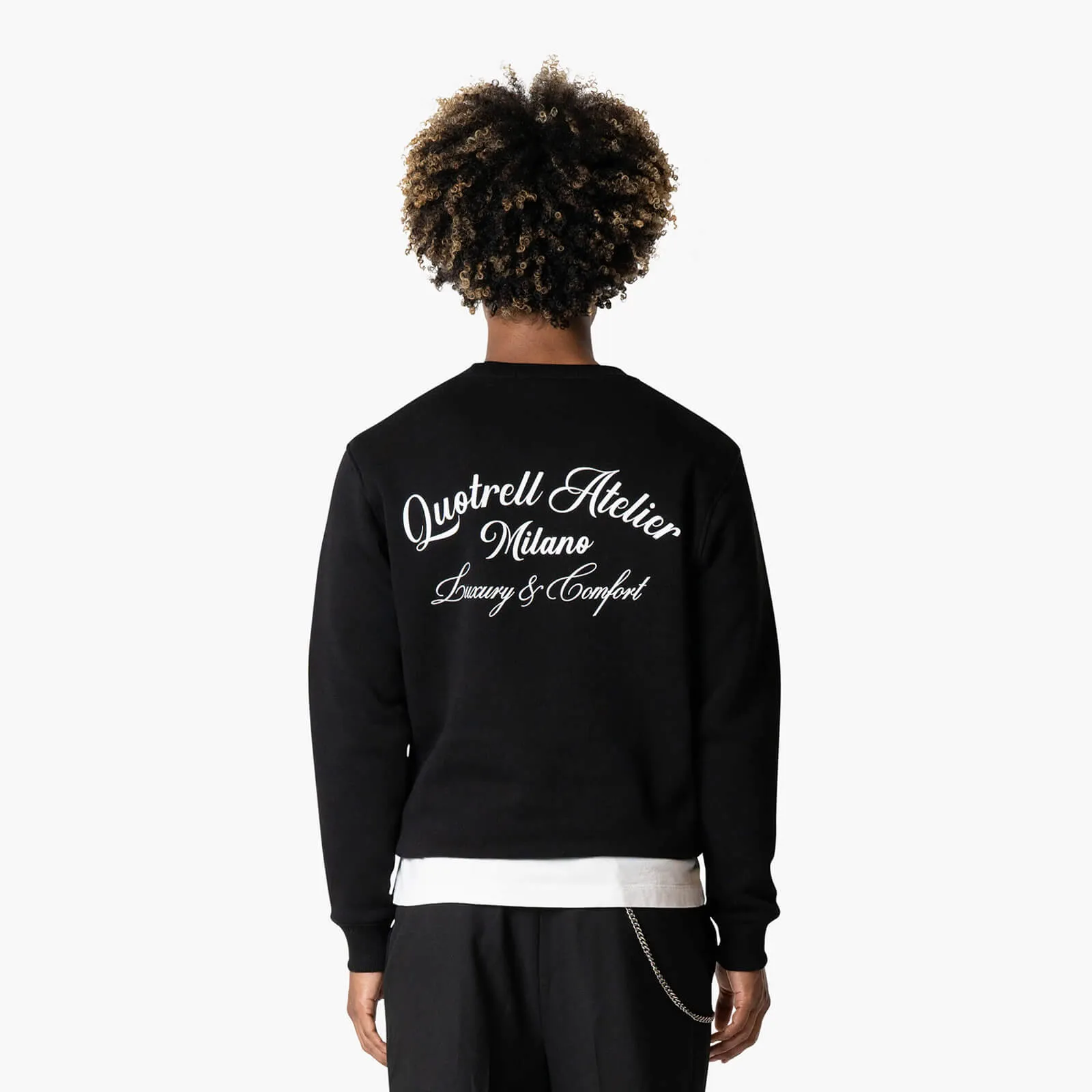 ATELIER MILANO CREWNECK | BLACK/WHITE