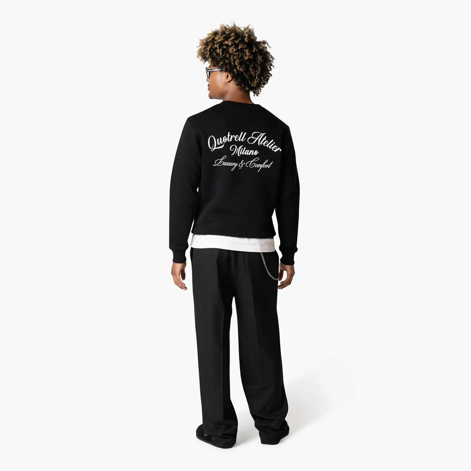 ATELIER MILANO CREWNECK | BLACK/WHITE