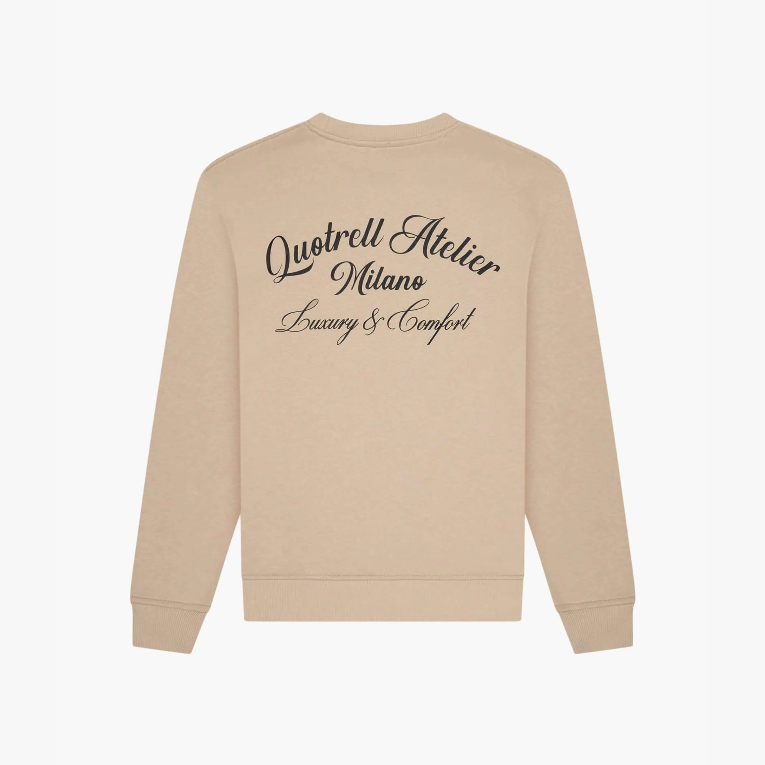 ATELIER MILANO CREWNECK | TAUPE/BLACK