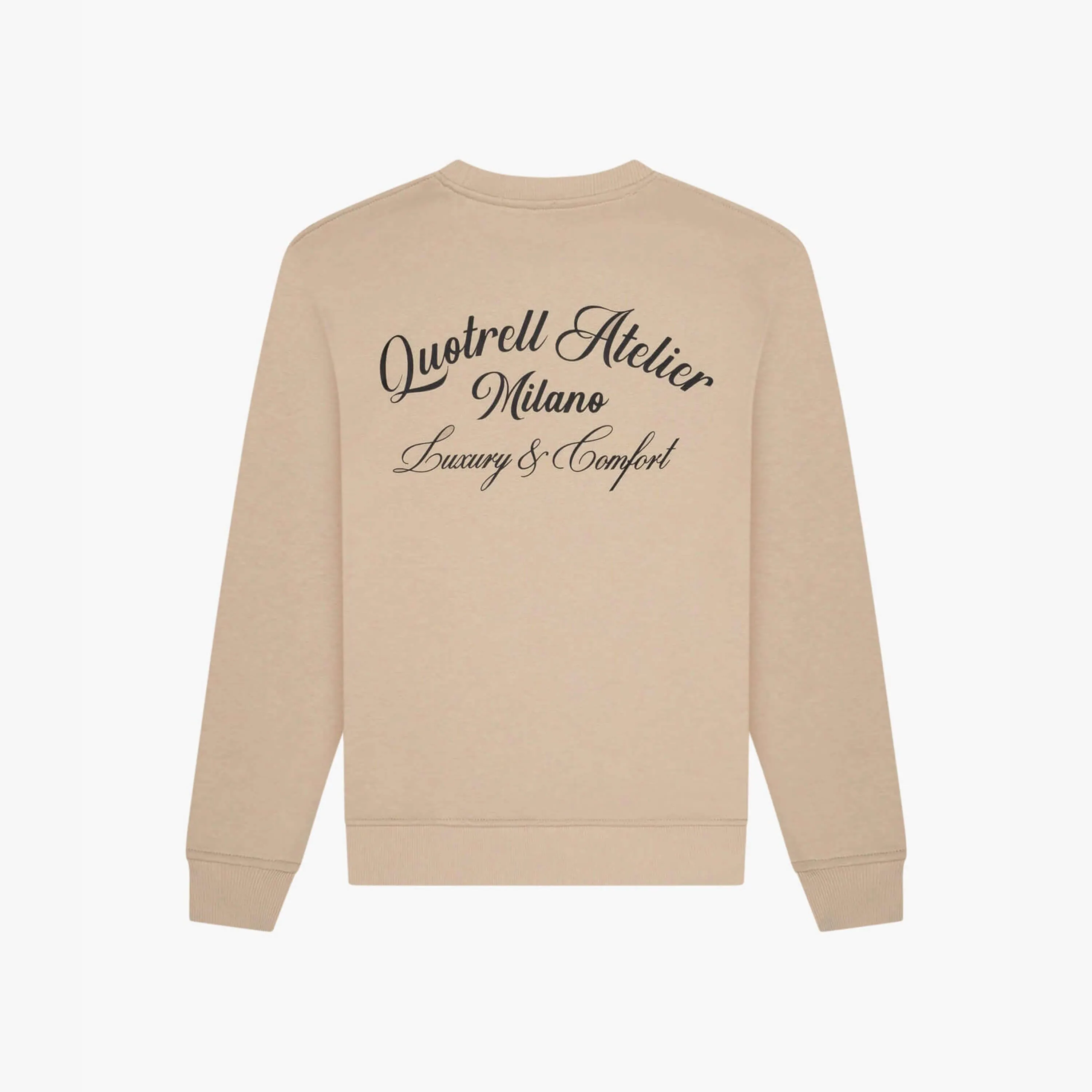 ATELIER MILANO CREWNECK | TAUPE/BLACK
