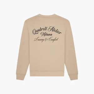 ATELIER MILANO CREWNECK | TAUPE/BLACK