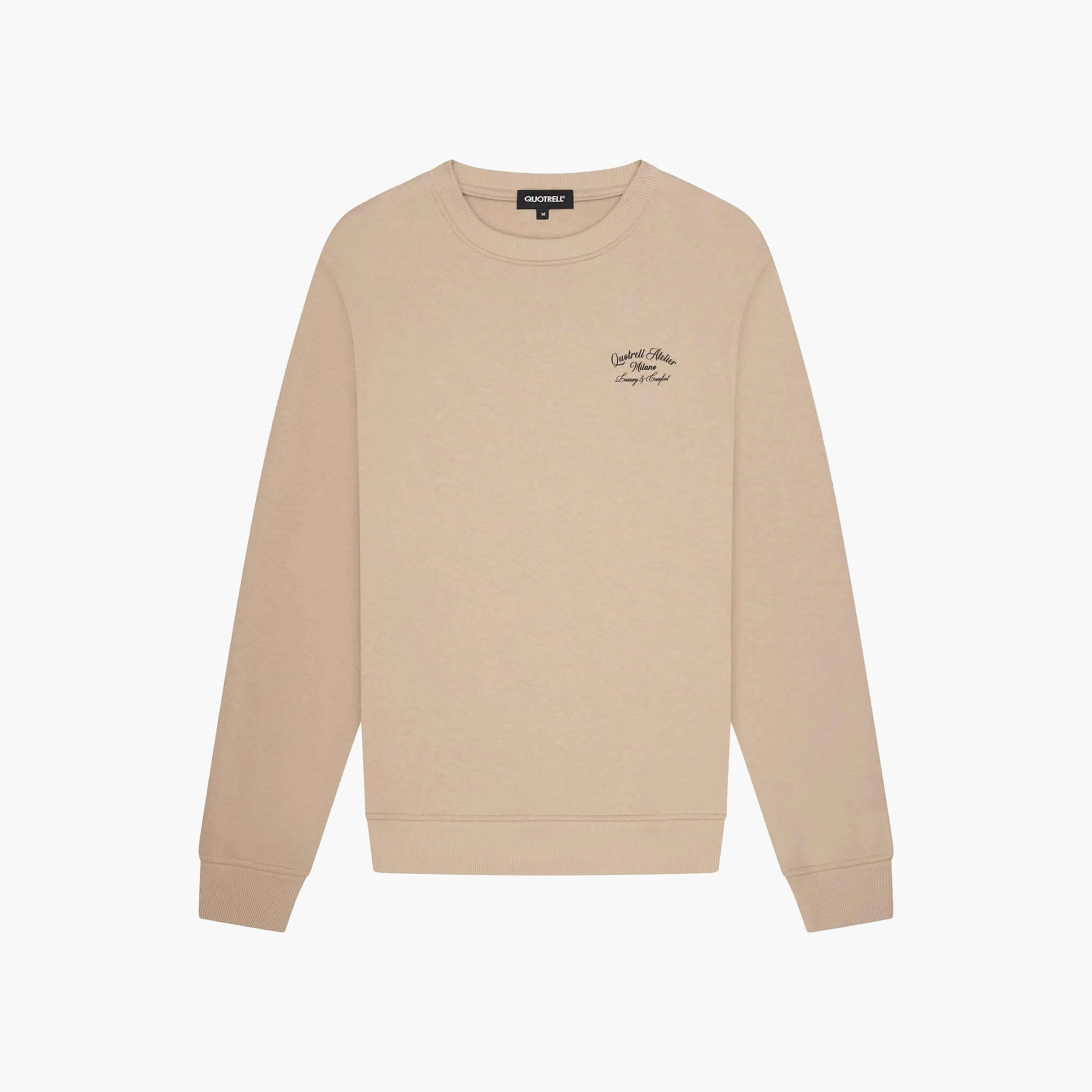 ATELIER MILANO CREWNECK | TAUPE/BLACK