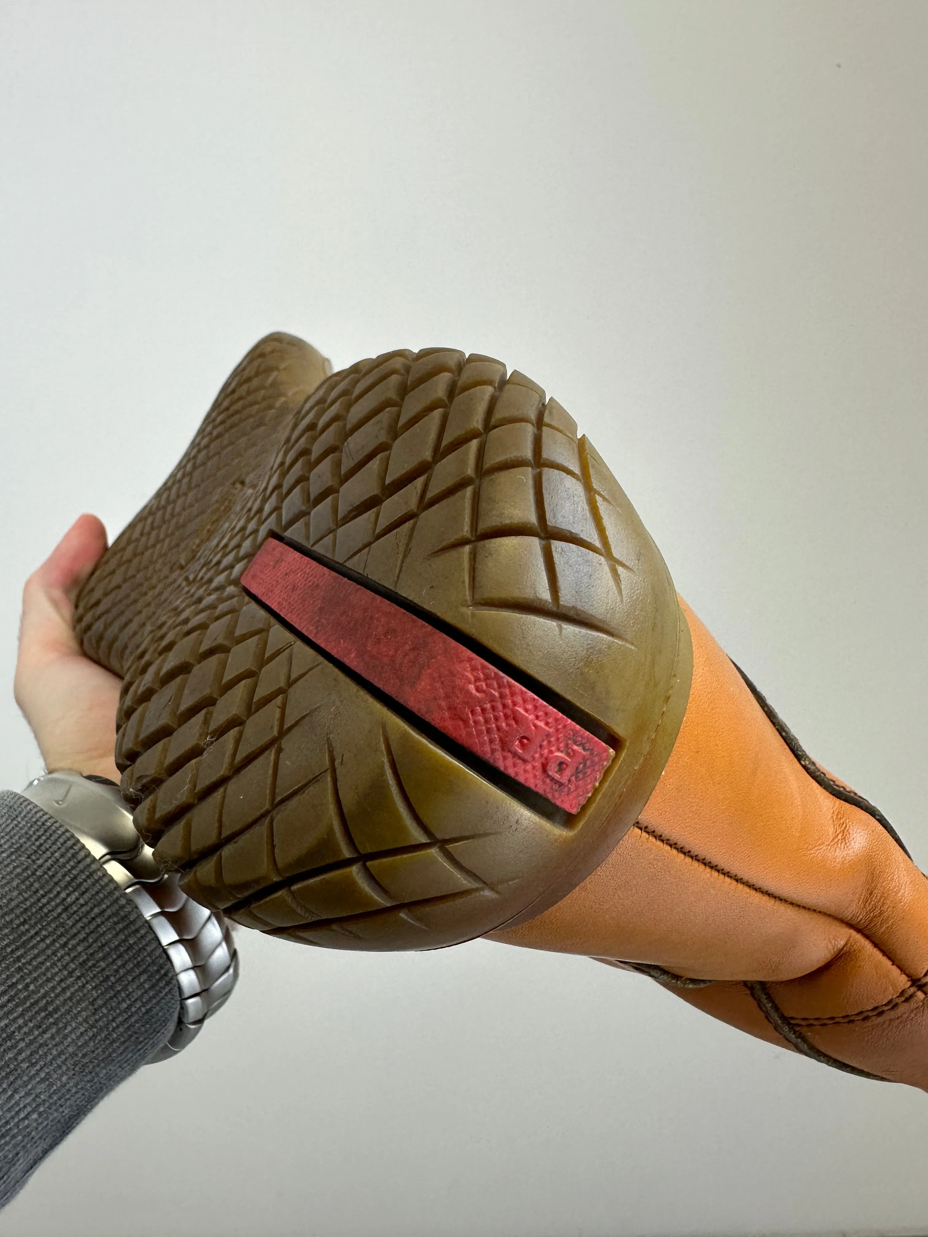 AW1999 Prada double layer leather boots