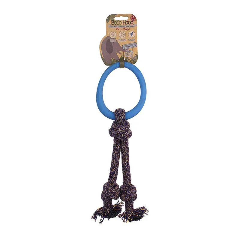Beco Hoop on Rope Toy for Dogs