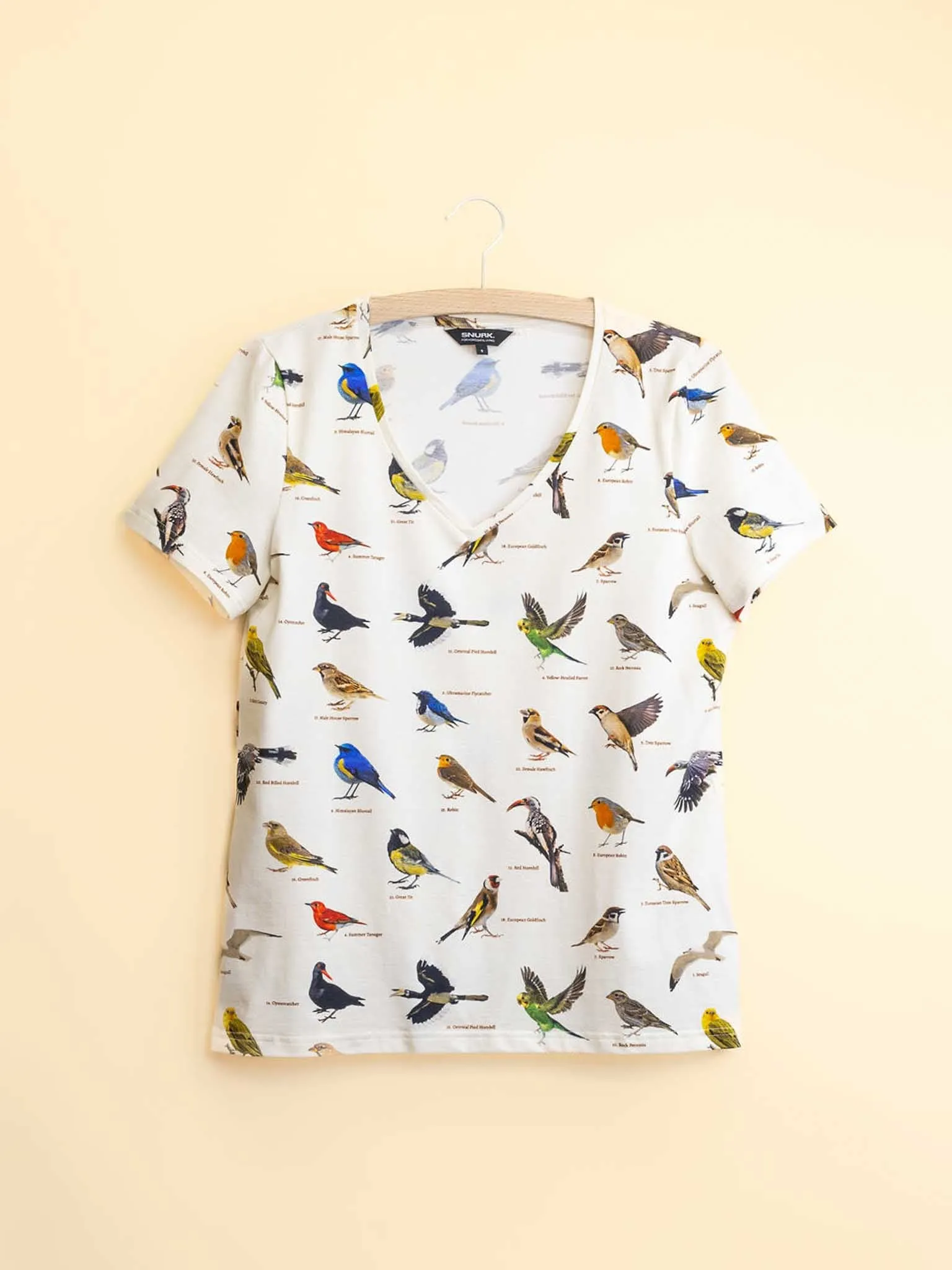 Bird Watching V-neck T-shirt en Shorts set Dames