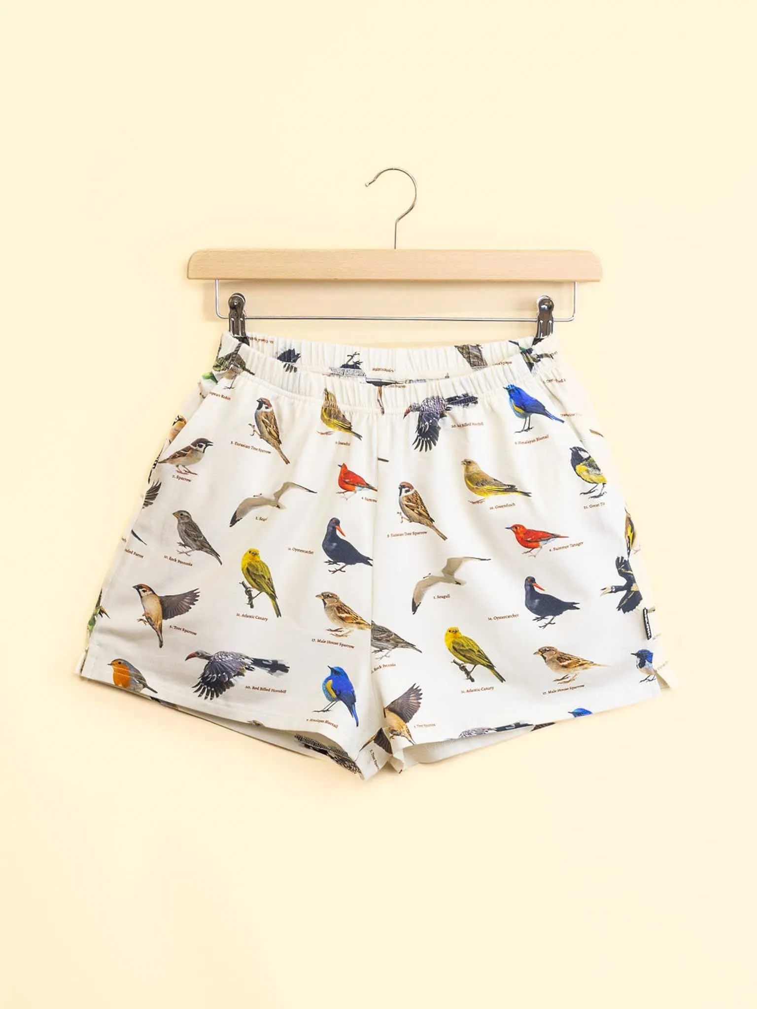 Bird Watching V-neck T-shirt en Shorts set Dames