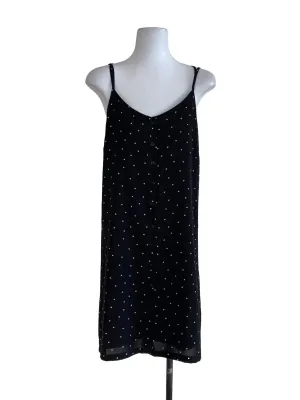 Black Dot Slip Dress