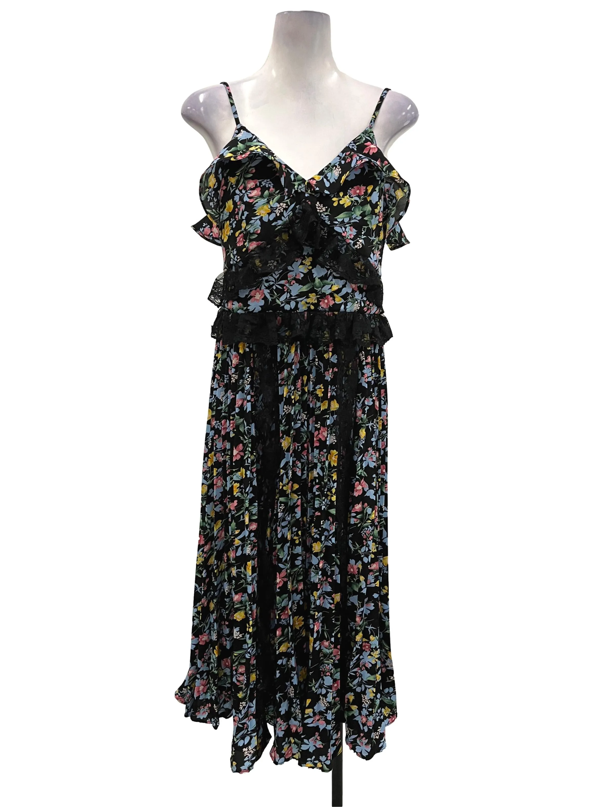 Black Lace Slip Dress
