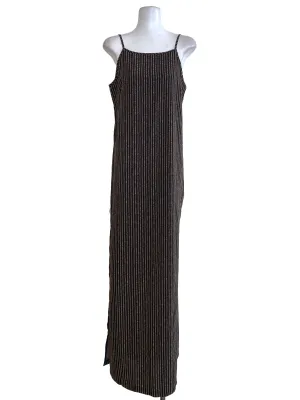 Black Line Dots Slip Dress