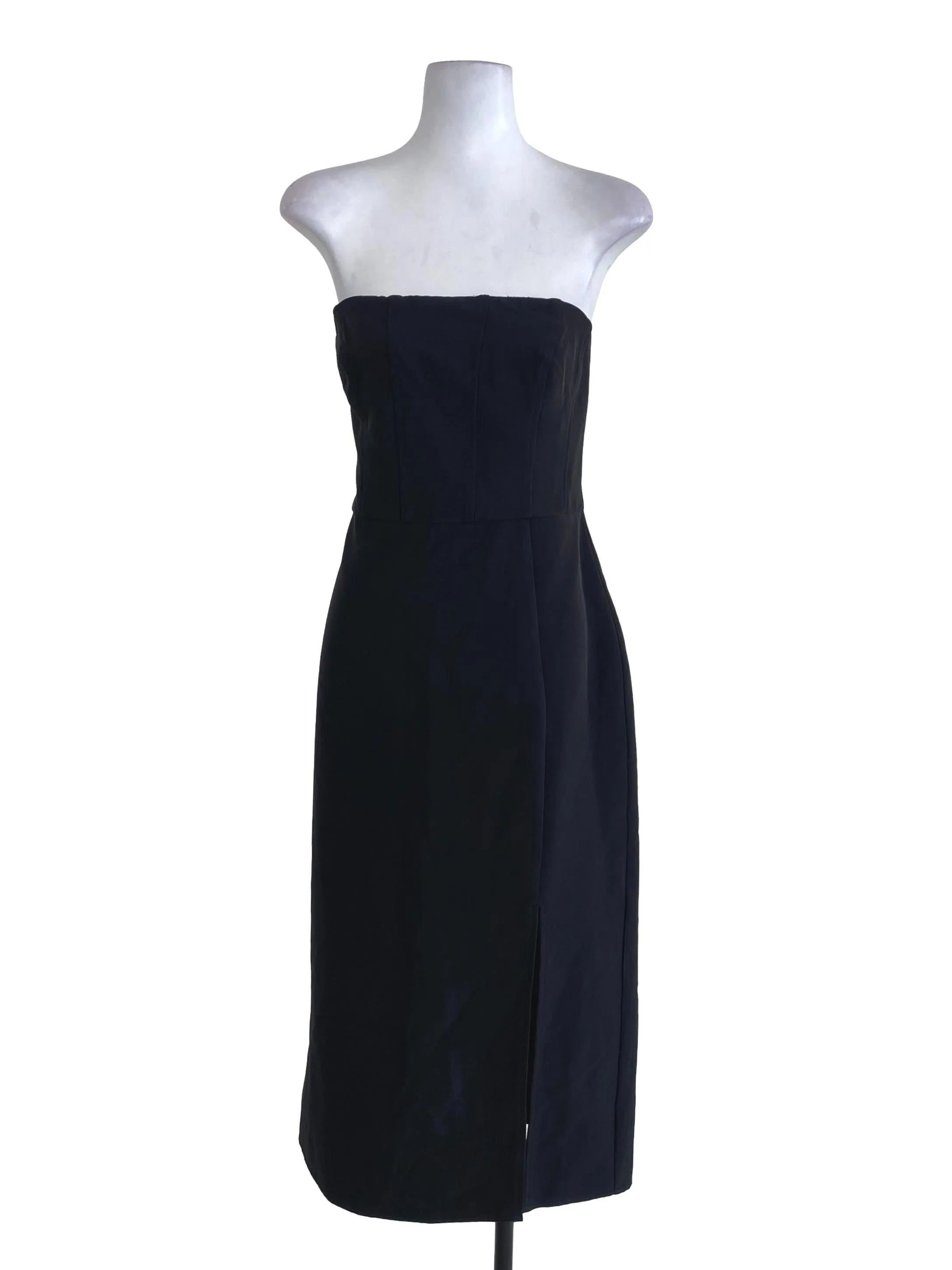 Black Plain Slip Dress