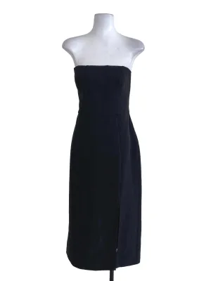 Black Plain Slip Dress