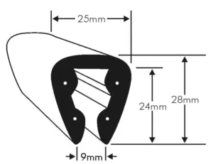 BLACK PVC FENDER