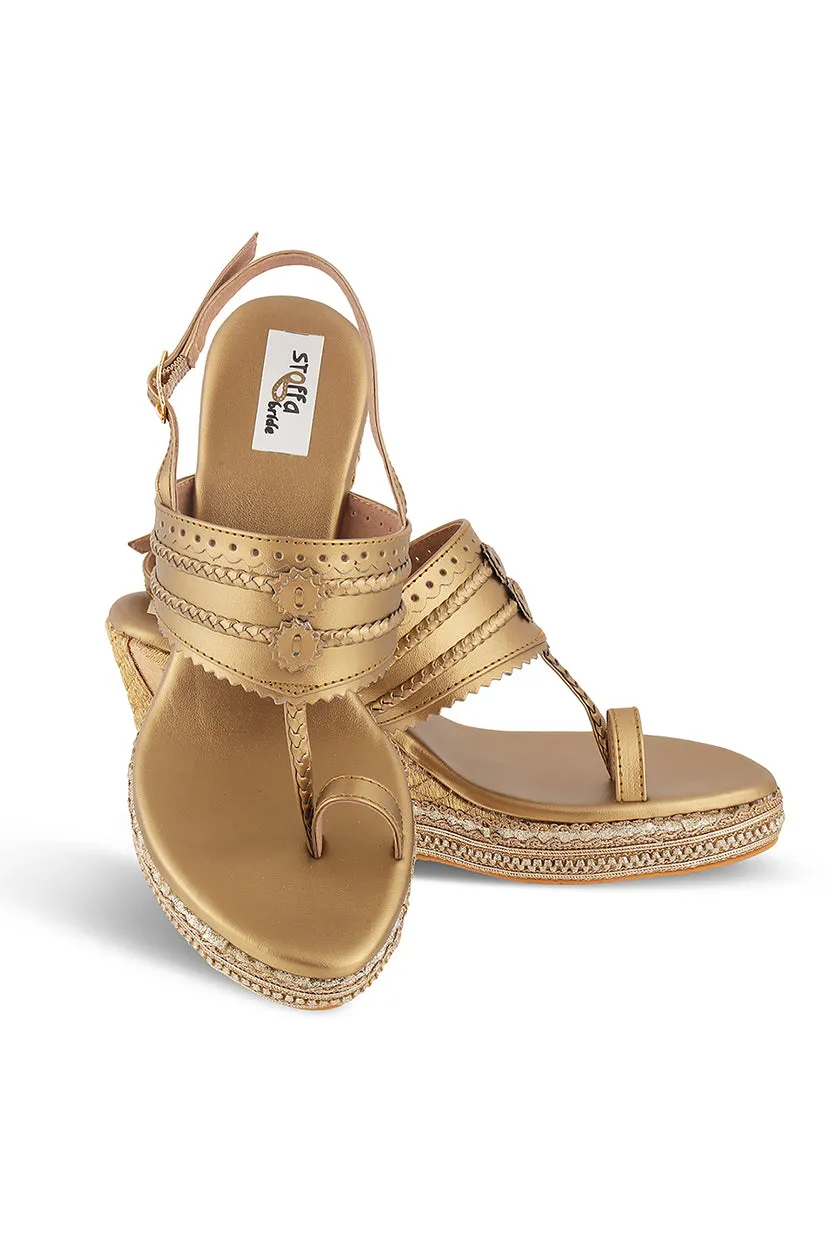 Border Back Strap Wedge Antique