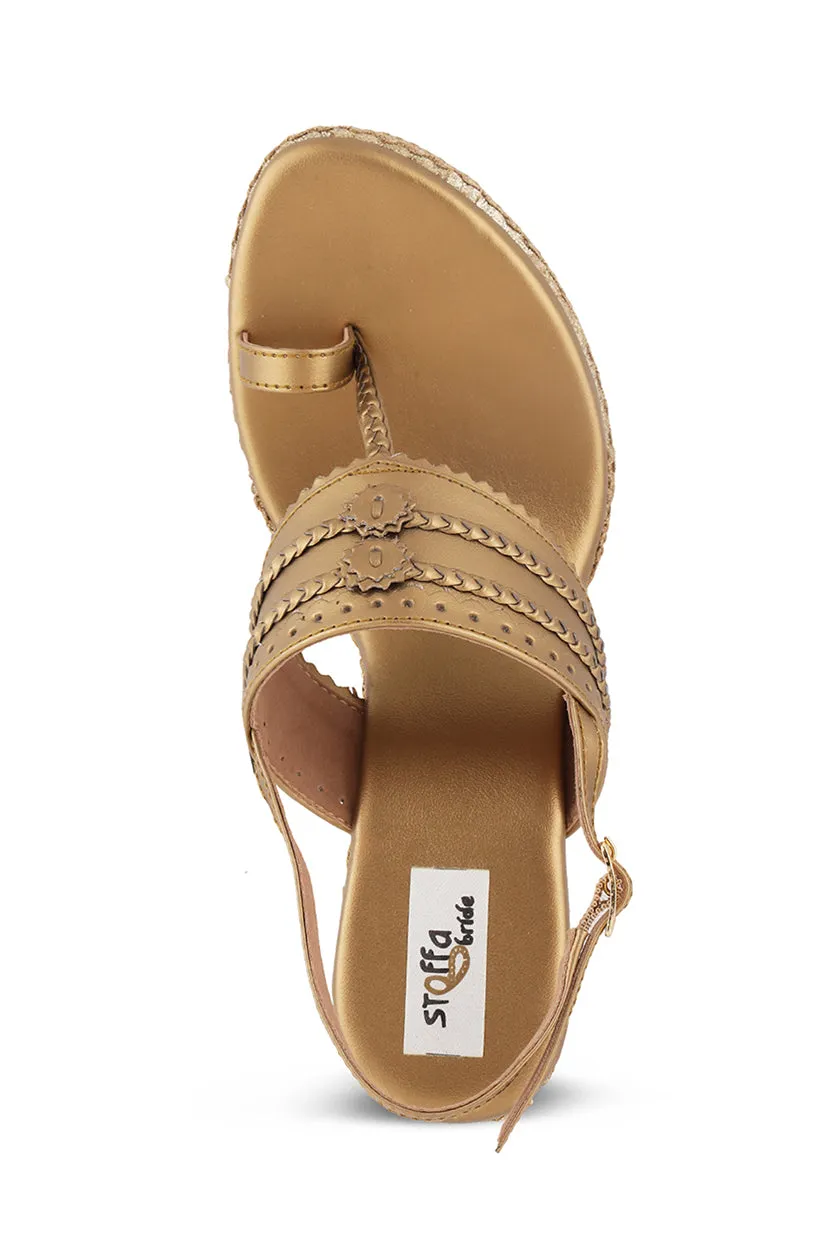 Border Back Strap Wedge Antique