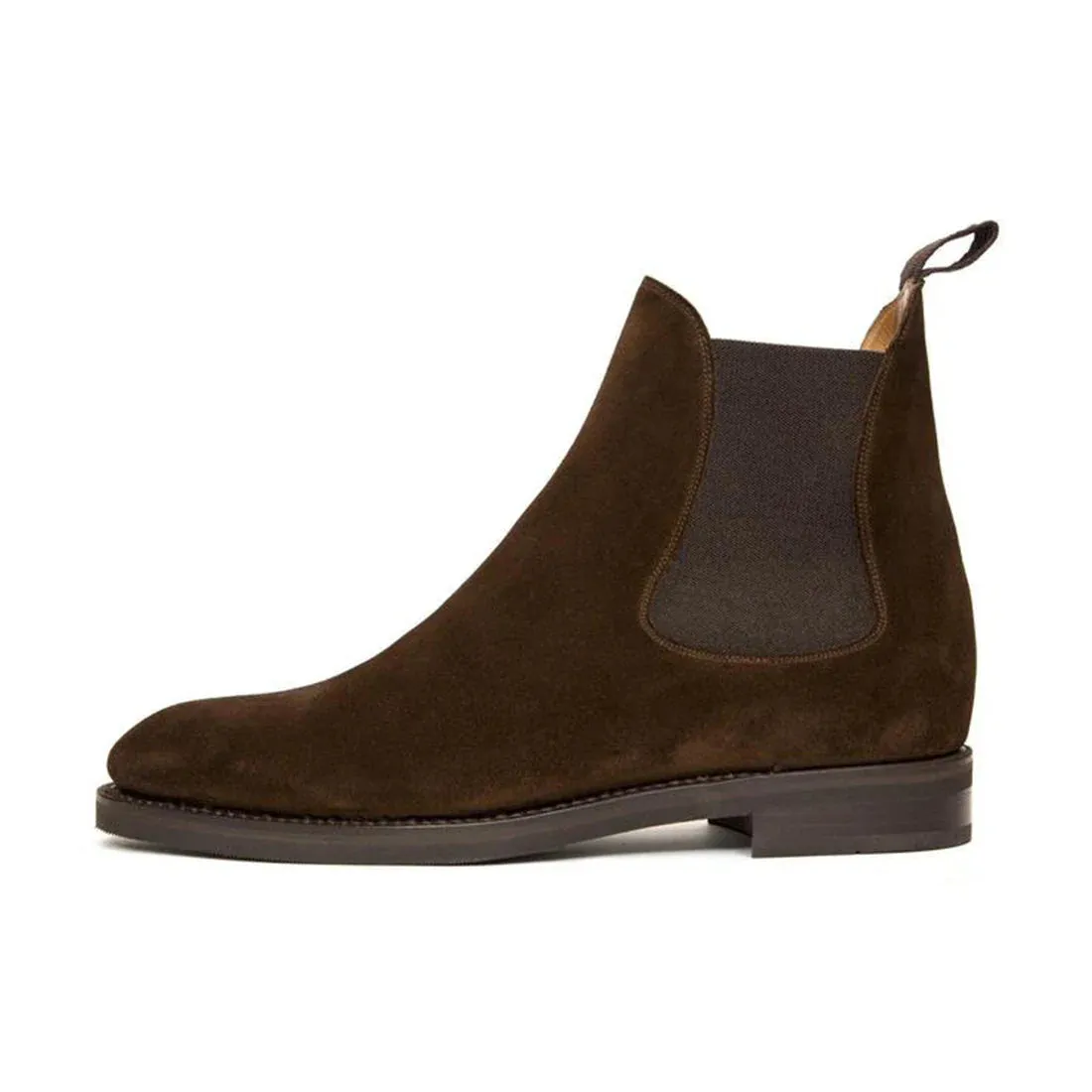 Brown Suede Fenland Slip On Chelsea Boots - Chelsea Boots