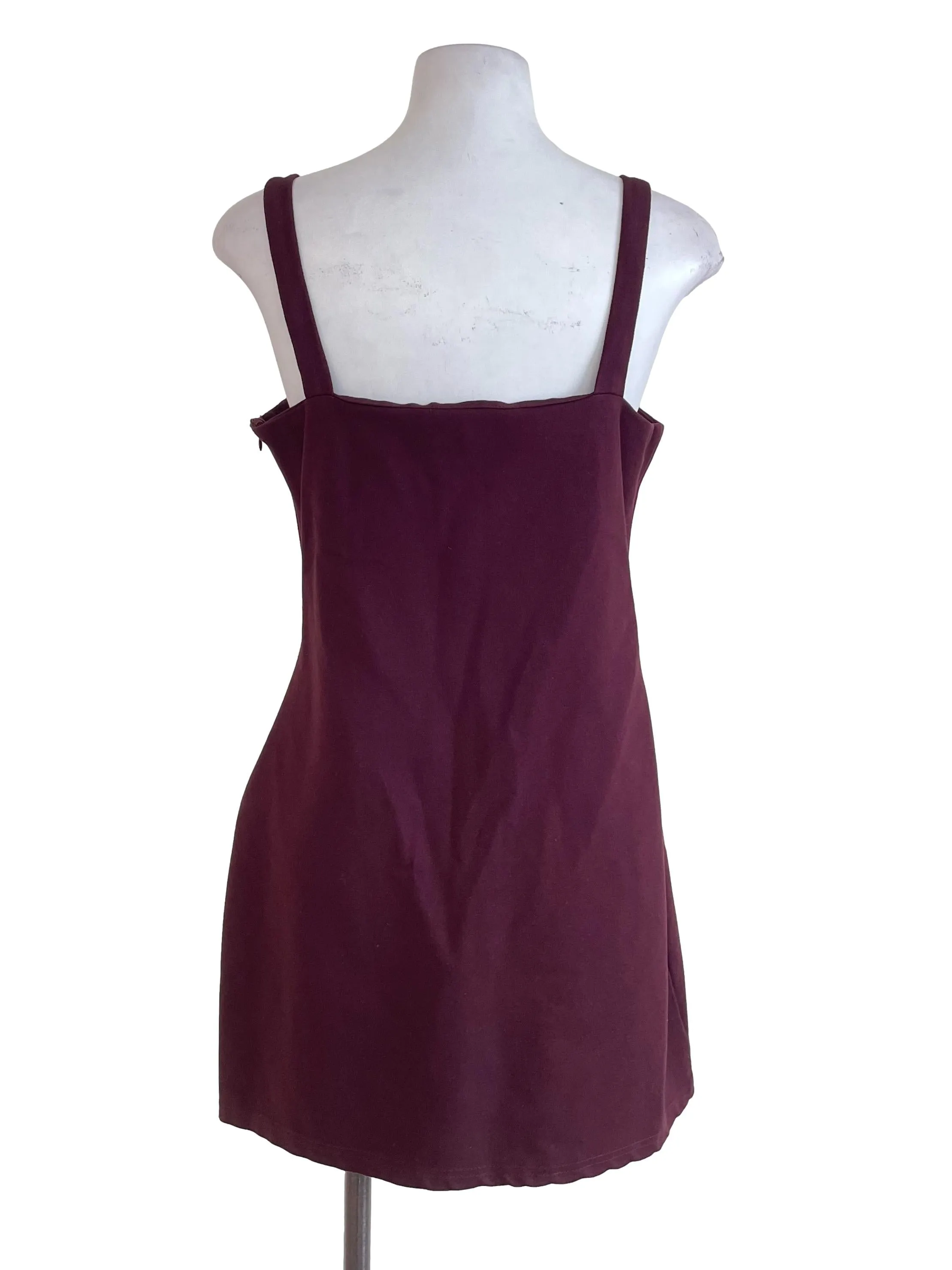 Brunette Brown Short Slip Dress TEM