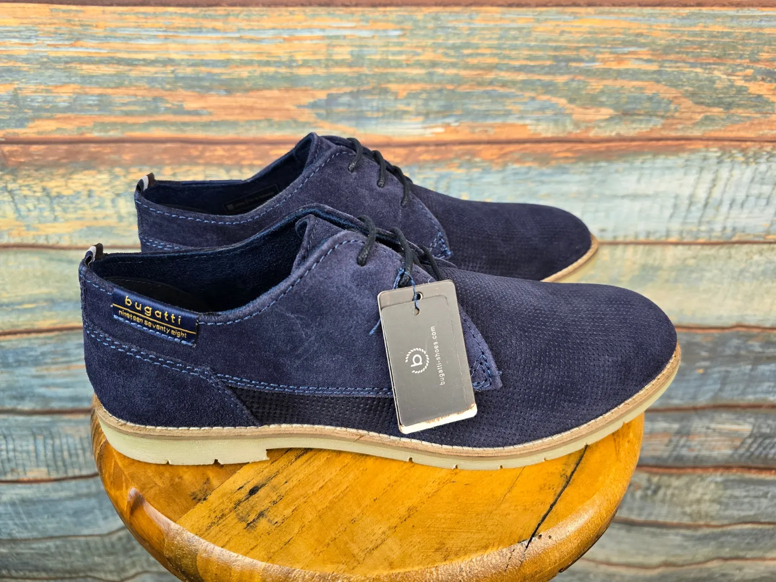 Bugatti Summer Navy Suede shoes