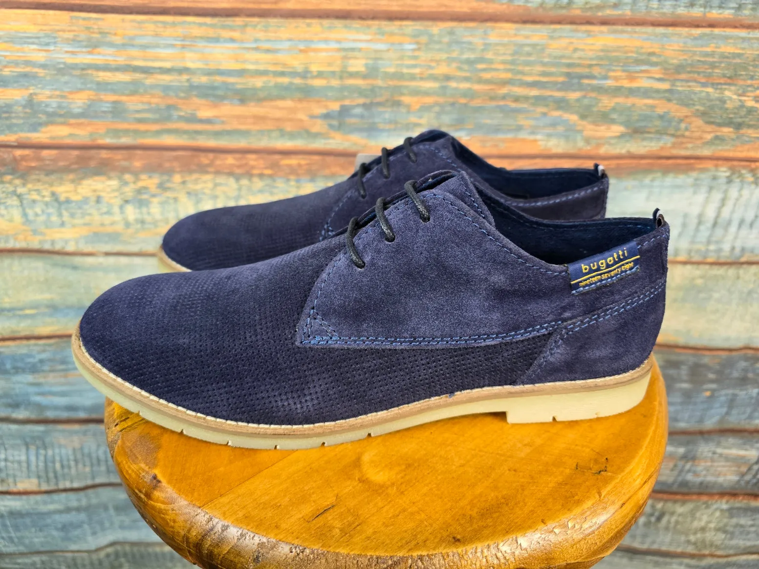 Bugatti Summer Navy Suede shoes