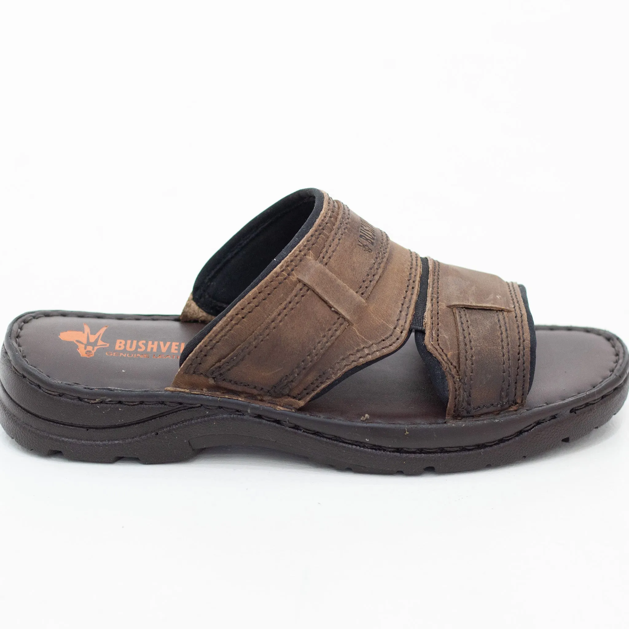 Bushveld mens genuine leather mule sandal