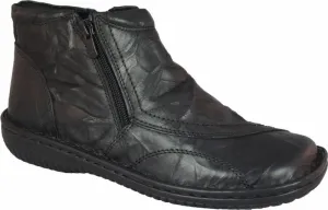 Cabello Womens Leather Crinkle Boot