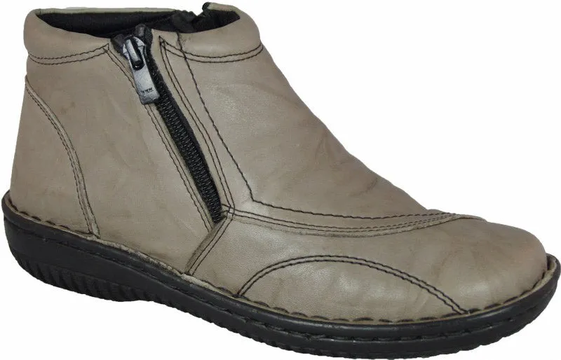 Cabello Womens Leather Crinkle Boot