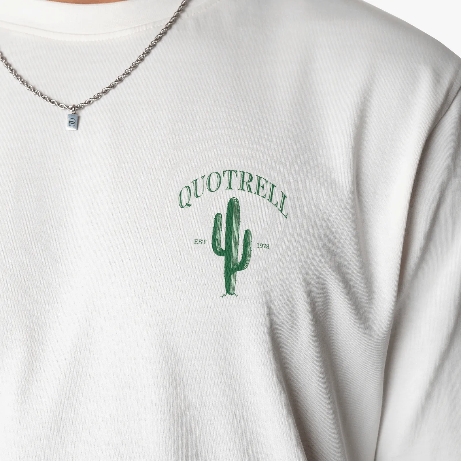 CACTUS T-SHIRT | OFF WHITE/GREEN