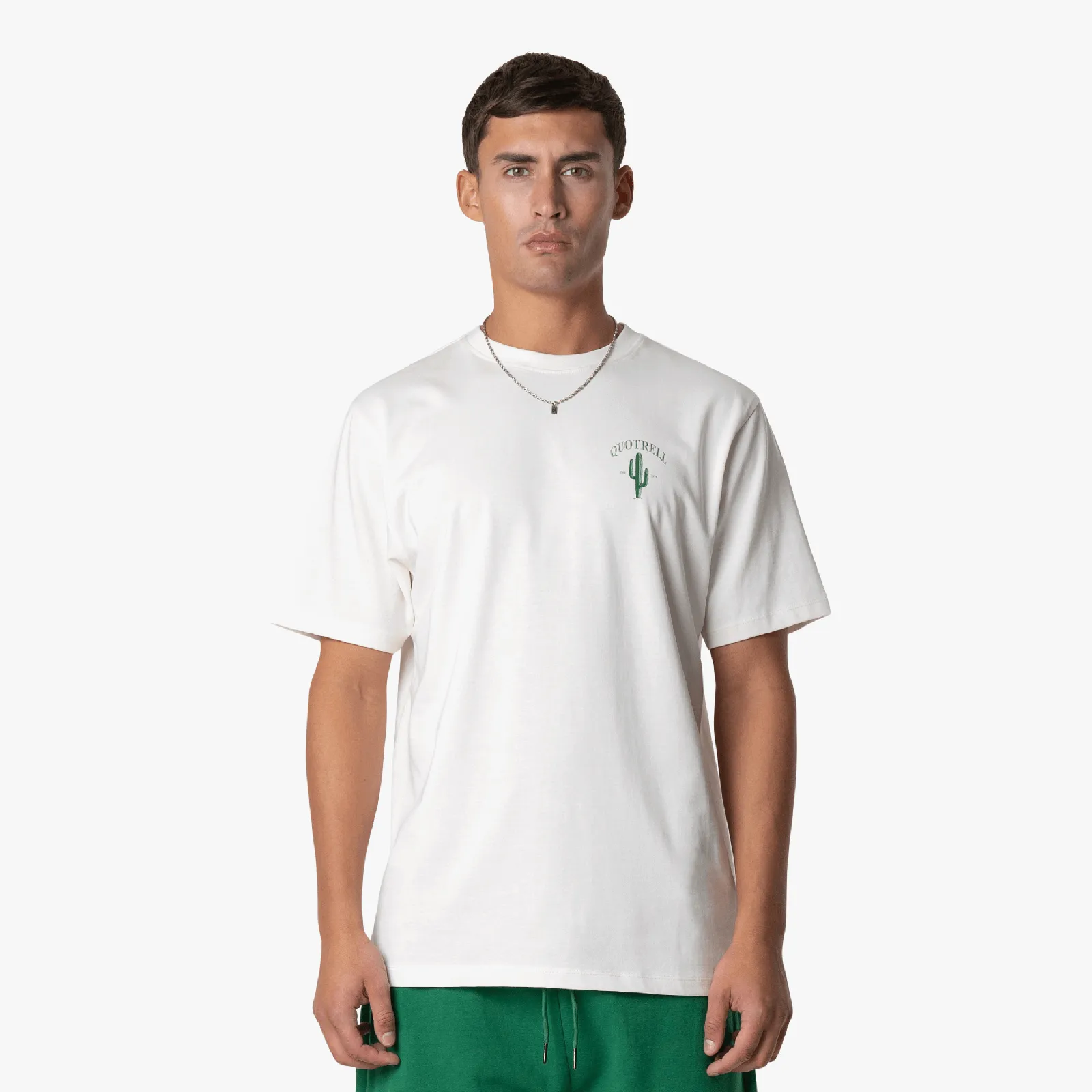 CACTUS T-SHIRT | OFF WHITE/GREEN