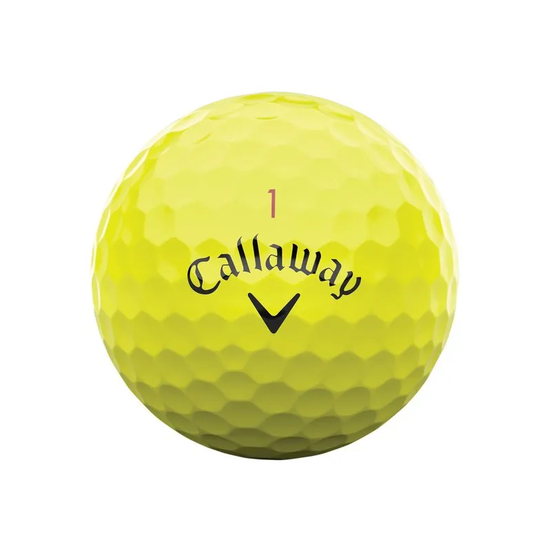 Callaway Chrome Tour X Yellow Personalized Golf Balls