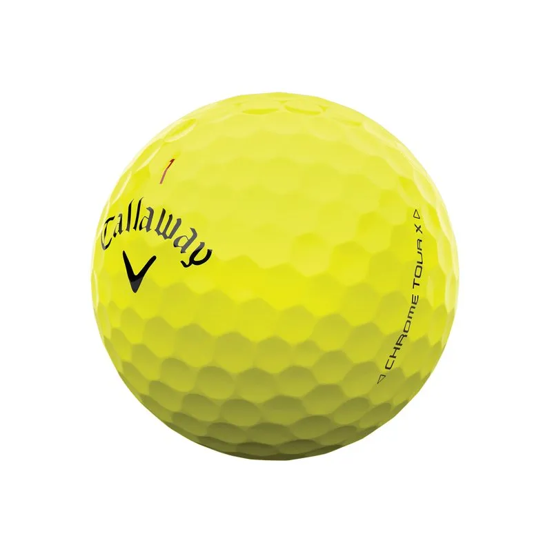 Callaway Chrome Tour X Yellow Personalized Golf Balls