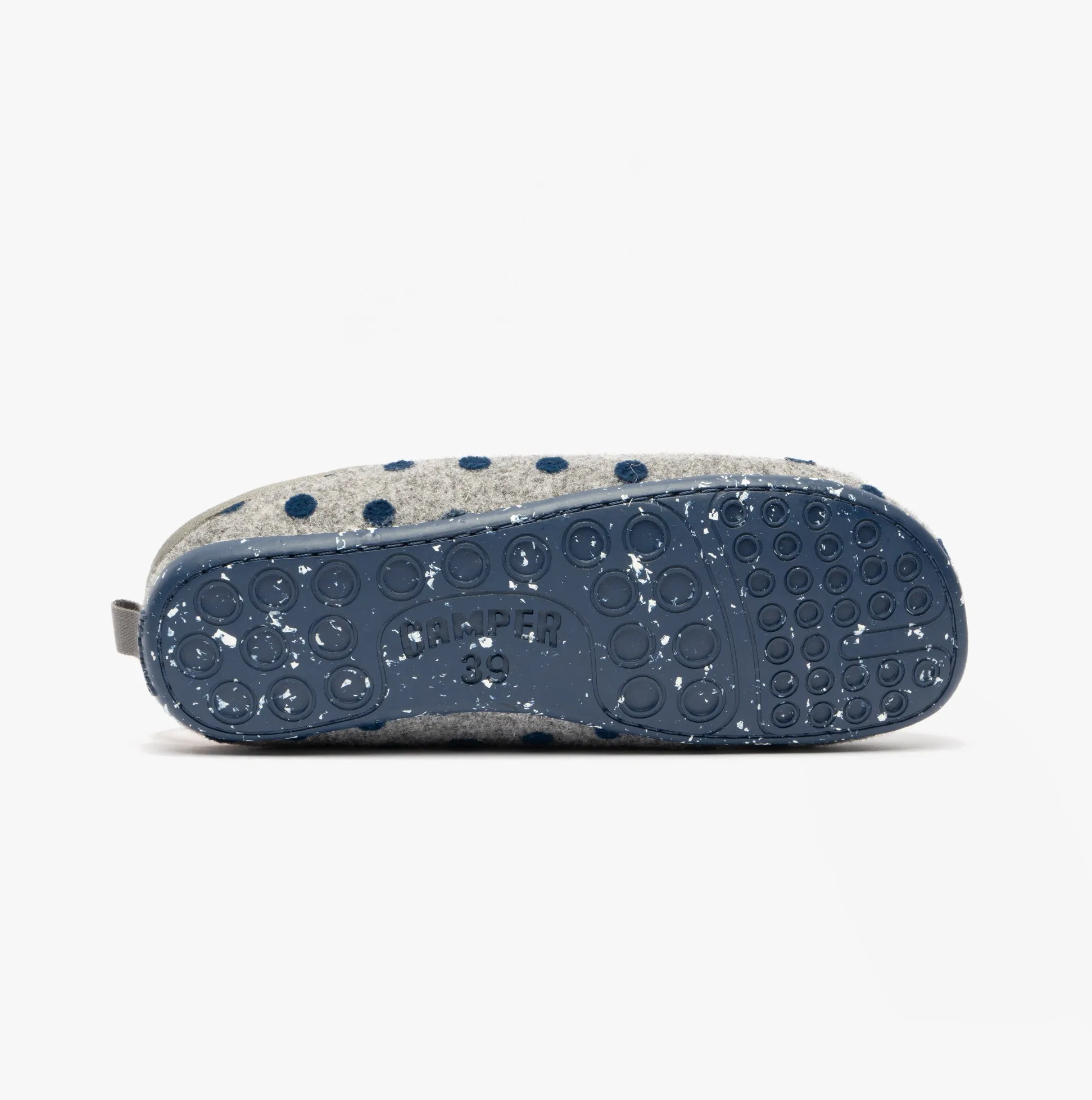 Camper WABI Mens Mule Slippers Grey/Blue